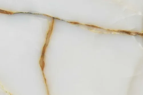 White Onyx Golden Vein